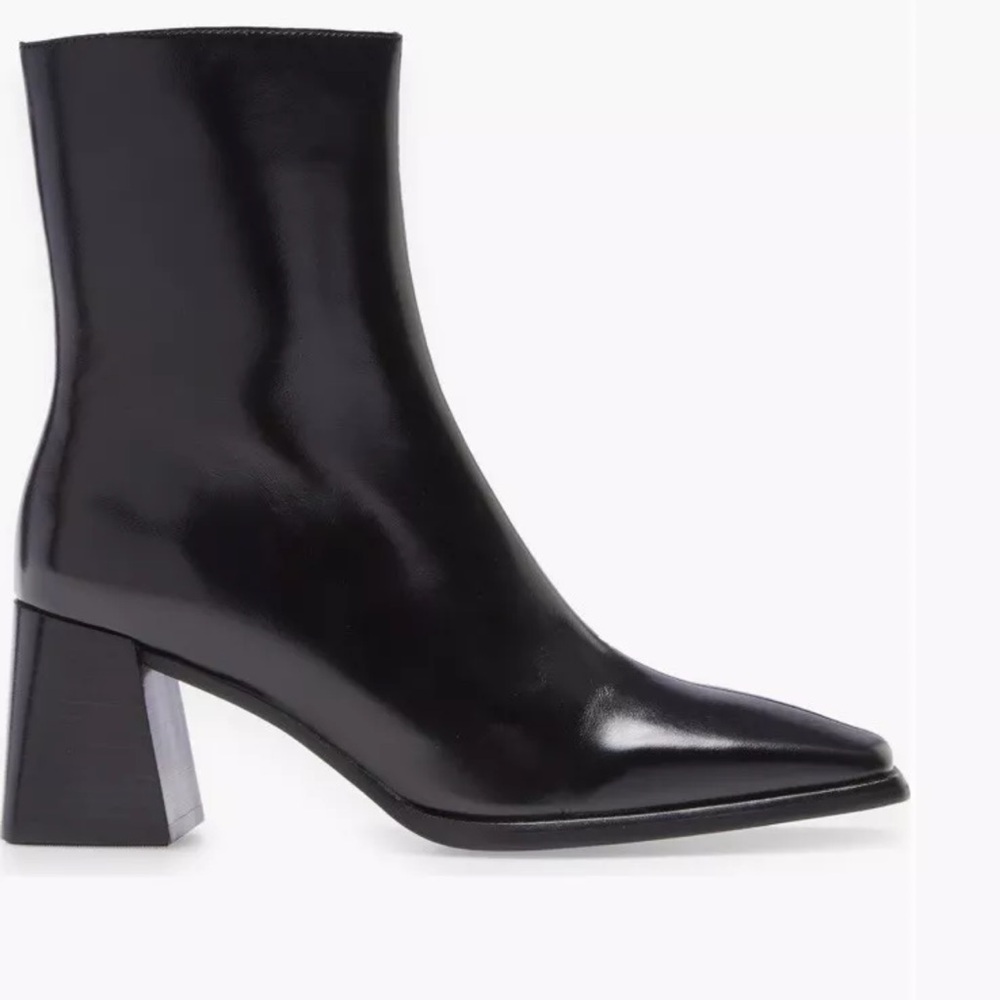 NWOB Jeffrey Campbell Women's  Black Geist Square Toe Boot Size 7